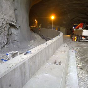 Bu-tunnellen 2012, AF Støttemur